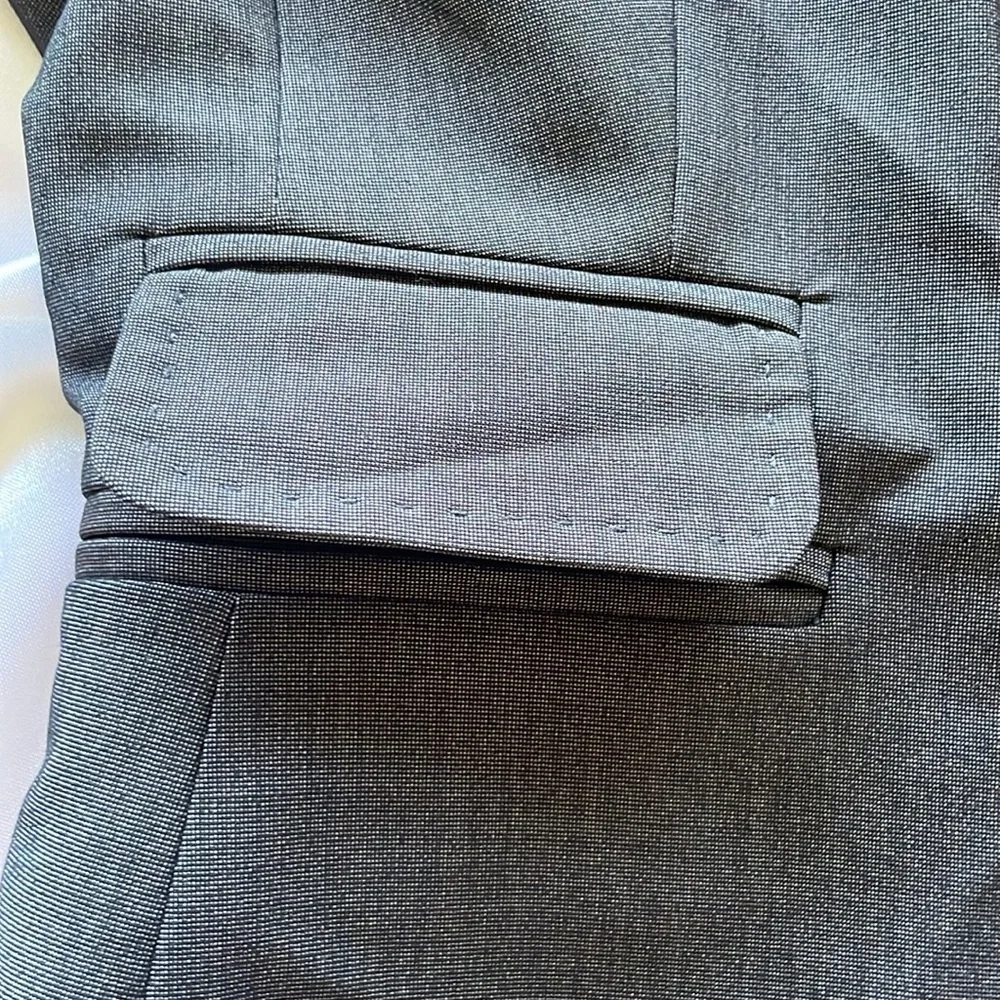 Nine West x Kasper Brown Tailored Pantsuit Polish Trousers Fitted Blazer Refined